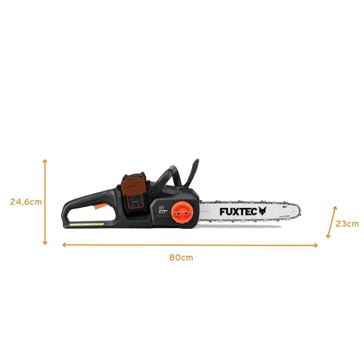 FUXTEC - Tronçonneuse batterie sans fil 2x20V - FUXTEC FX-E2KSSET - longueur de coupe 35cm, sans batterie ni chargeur - Image 8