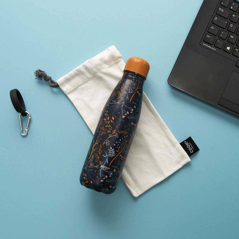 Cook Concept - Coffret bouteille isotherme 50 cl avec mousqueton Nature - Image 3