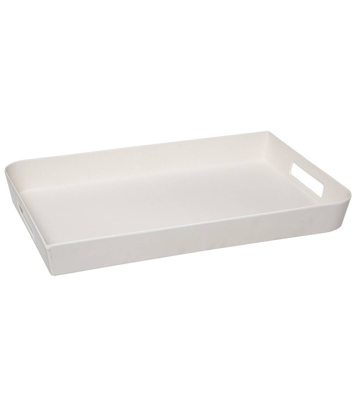 Plateau en Mélamine 45 x 30 cm Blanc - Image 1
