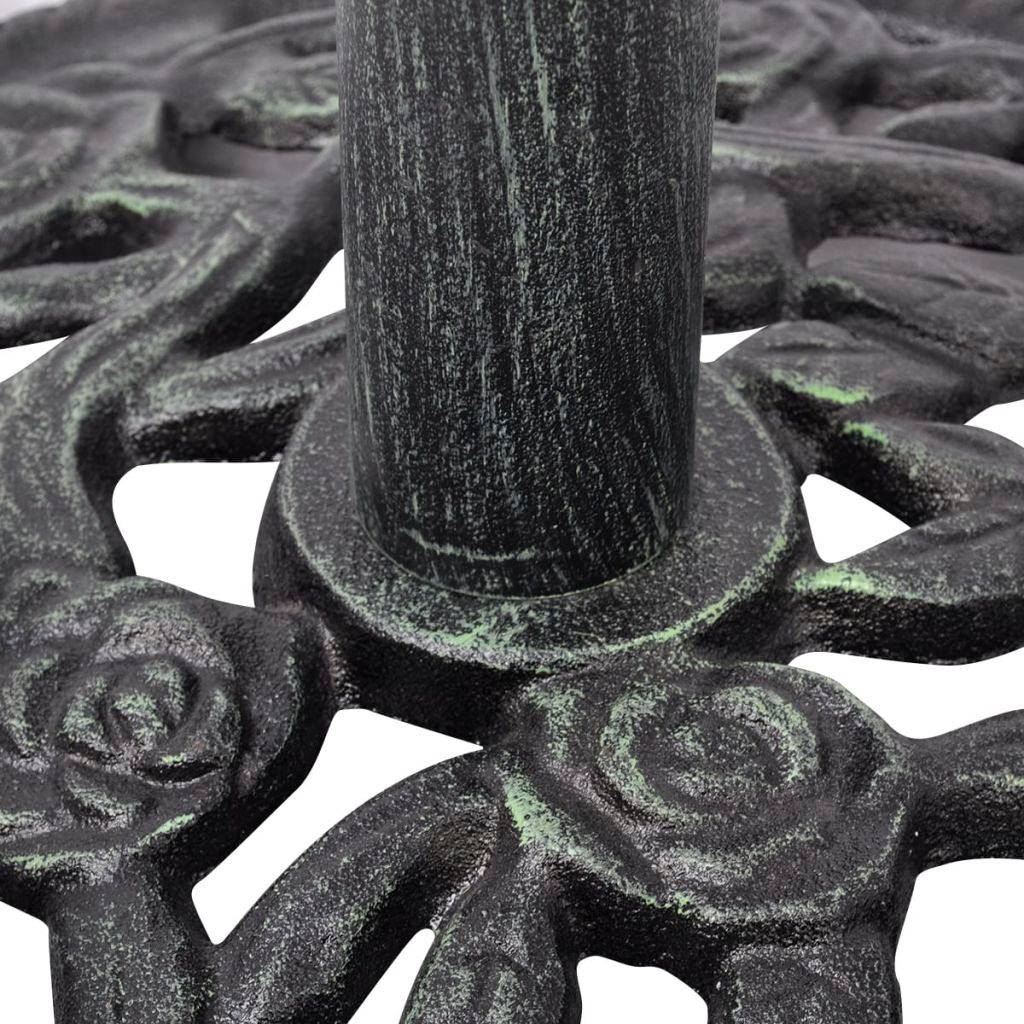 Pied socle base de parasol en fonte 35/38/48 mm 12 kg 48 cm noir - Image 3