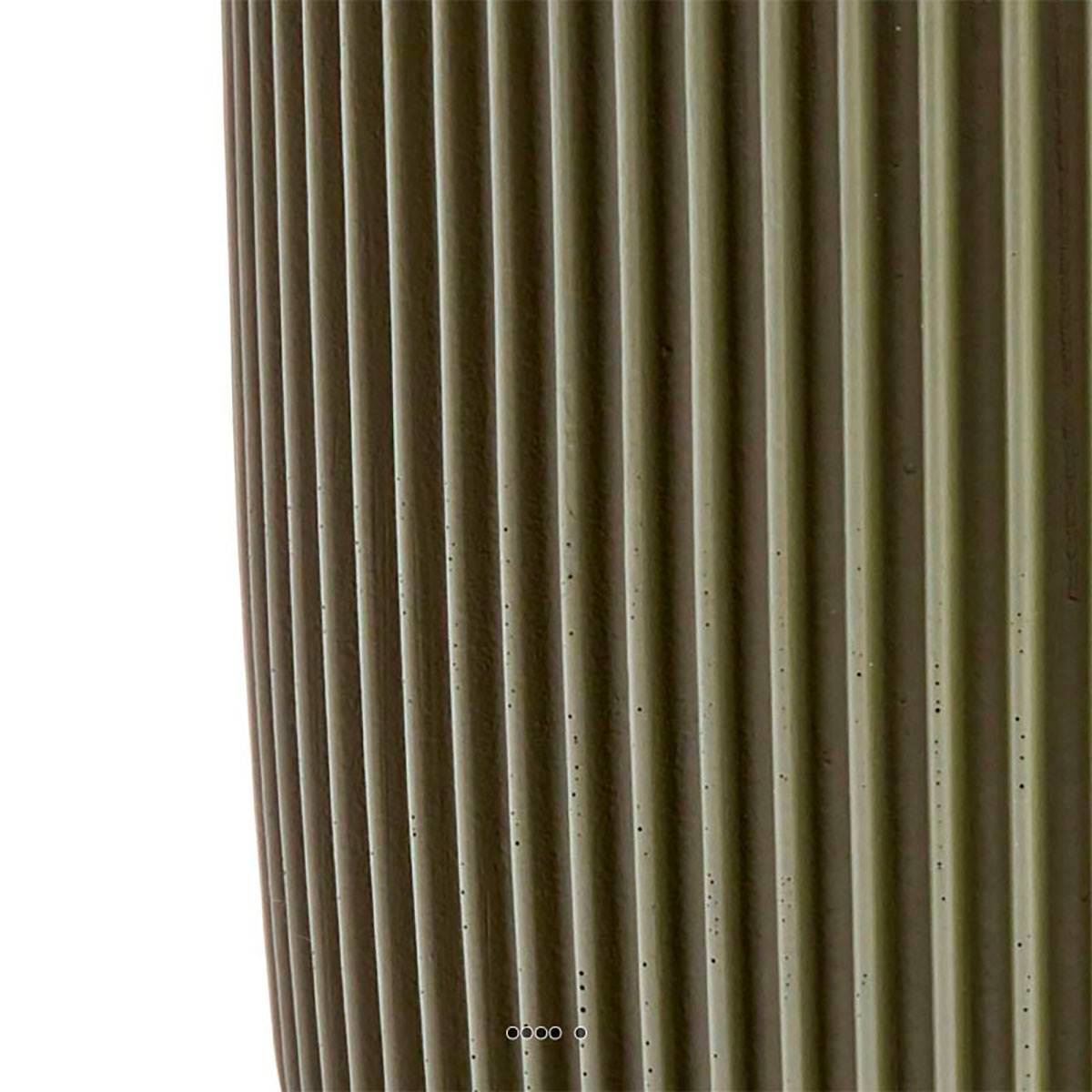Artificielles - Pot Groove plastique forme eggpot H 13 x D 14cm Vert - dimhaut: H 13 cm - couleur: Vert - Imagen 2