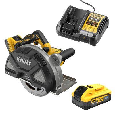 Dewalt - Scie circulaire métal 184mm xr 18V 5AH li-ion brushless powerstack - DEWALT - DCS383H2-QW - Image 4