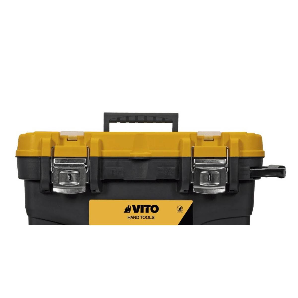 Boite à outils sur roues 595 x 380 x 420 mm Coffre de chantier Poignée télescopique Coffre à outils Servante VITO - Imagen 3