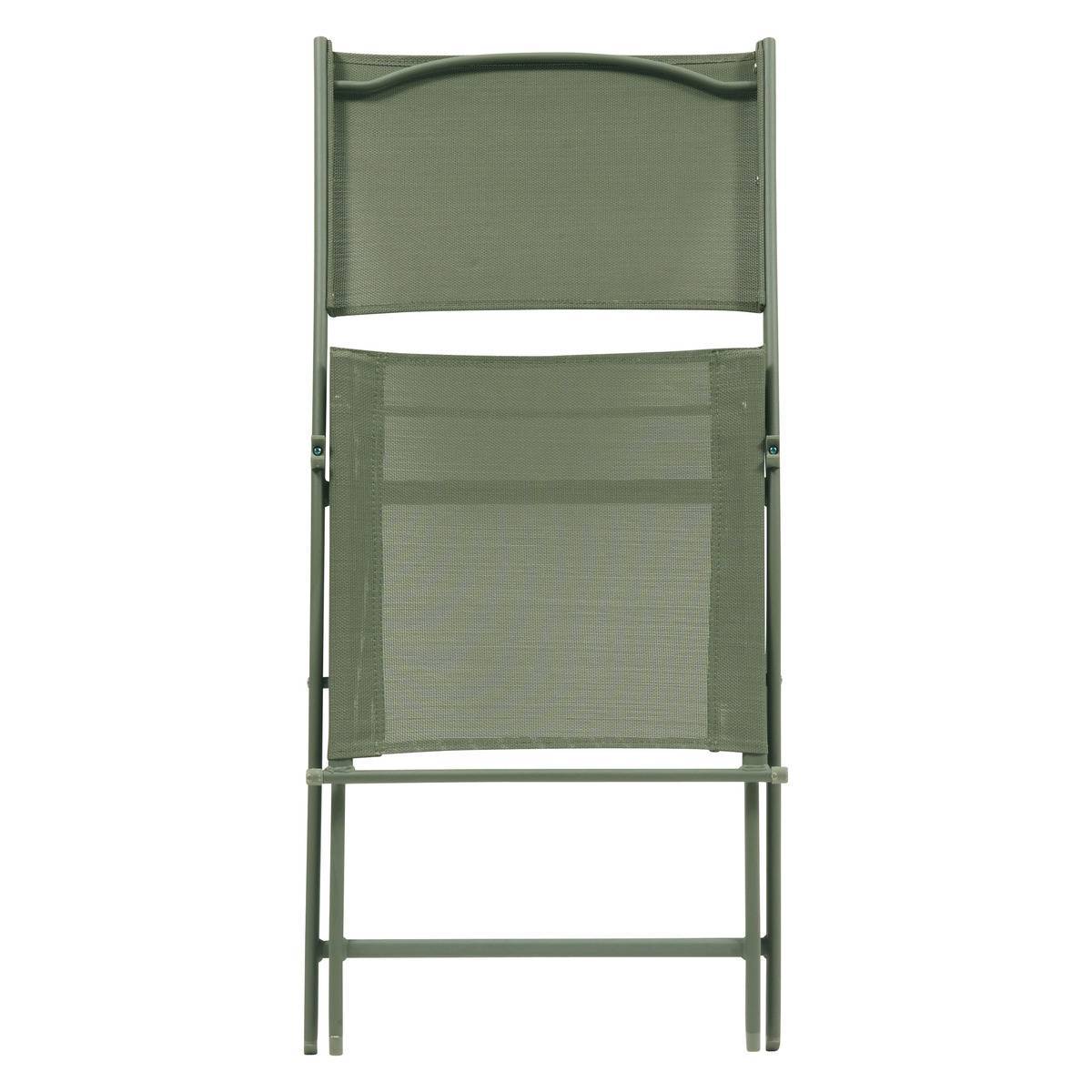 Hesperide - Lot de 4 chaises de jardin Modula pliables vert laurier - Hespéride - Image 3