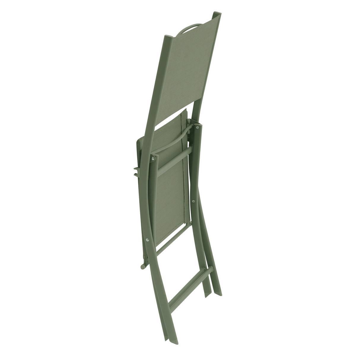 Hesperide - Lot de 4 chaises de jardin Modula pliables vert laurier - Hespéride - Image 2