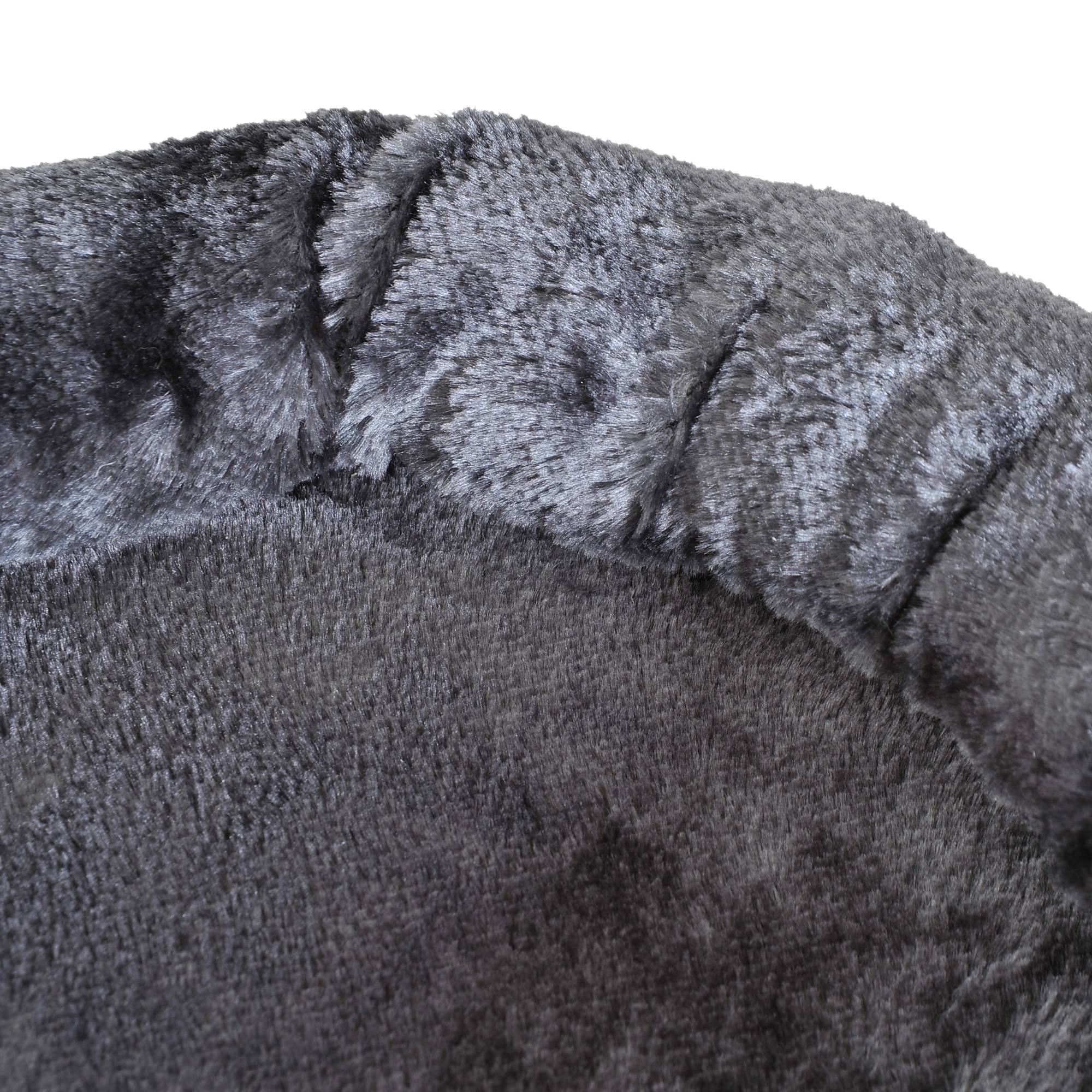 Pawhut - Arbre à chats 2 griffoirs grattoirs sisal naturel 3 plateformes corde à grimper dim. Ø 40 x 65H cm peluche haute densité 500 g/m² gris - Imagen 9