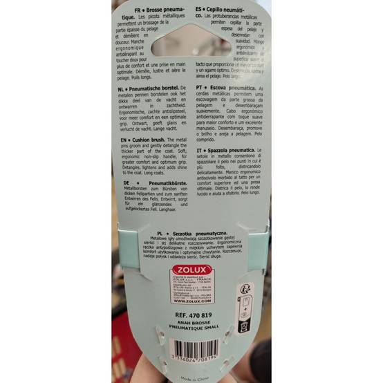 Zolux - Brosse pneumatique taille S pour chiens. - Imagen 4