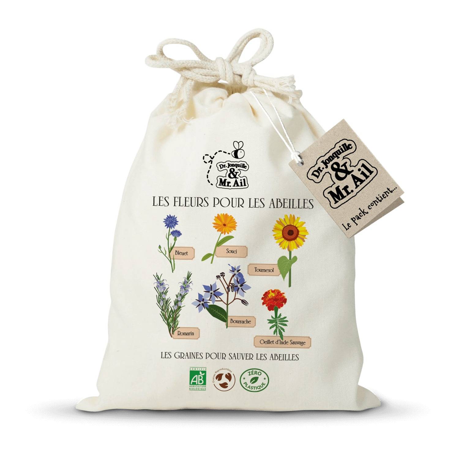 Kit de graines bio - Les fleurs pour les abeilles - Image 1
