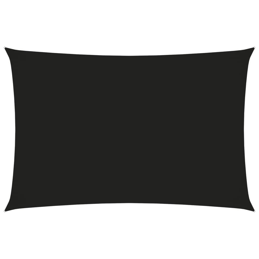 Helloshop26 - Voile toile d'ombrage parasol tissu oxford rectangulaire 2 x 4,5 m noir - Imagen 1