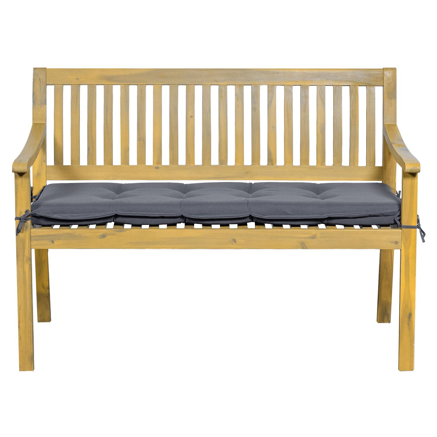 Happy Garden - Banc en acacia massif SIMILAN - coussins gris - HAPPY GARDEN - Imagen 2