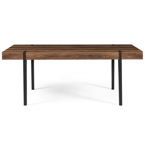 Table à manger rectangle AUSTRIA 10 personnes bois pied épingle 200 cm - Image 3