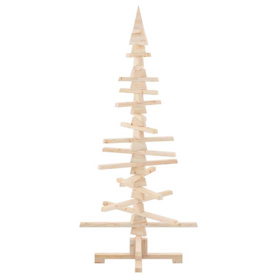 Sapin de Noël en bois de pin massif à décorer pour intérieur extérieur 150 cm – ComfortXL Outdoor Living - Image 7