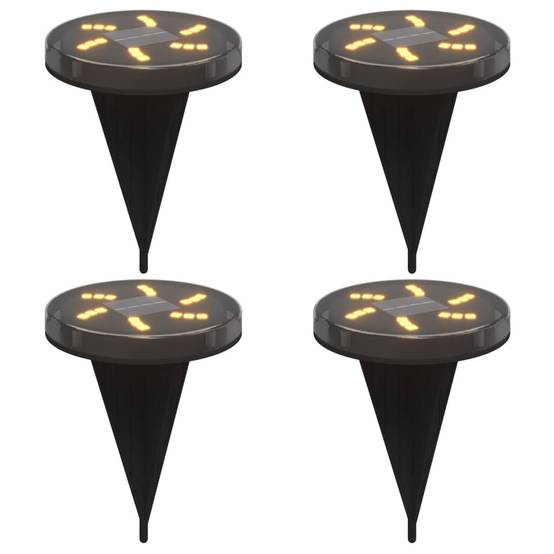 Lampe d'extérieur - Lampe de jardins solaires de sol et piquets de sol 4 pcs-JU791 - Image 1