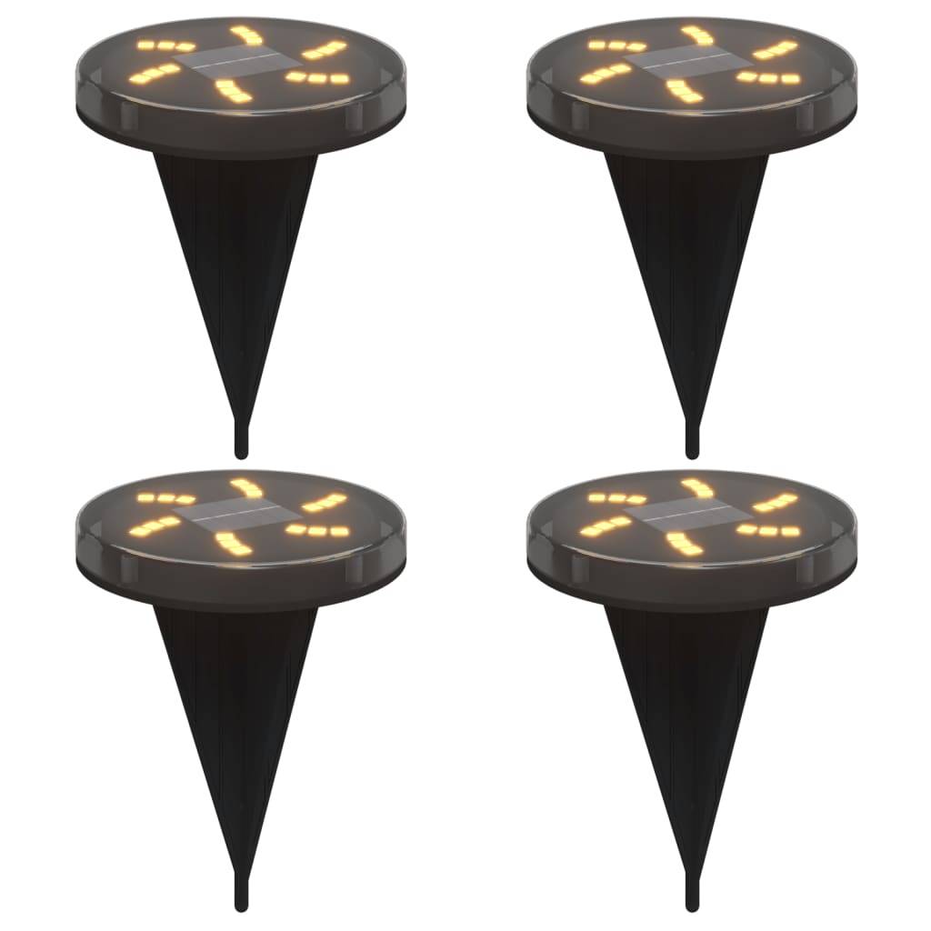 Lampe d'extérieur - Lampe de jardins solaires de sol et piquets de sol 4 pcs-JU791