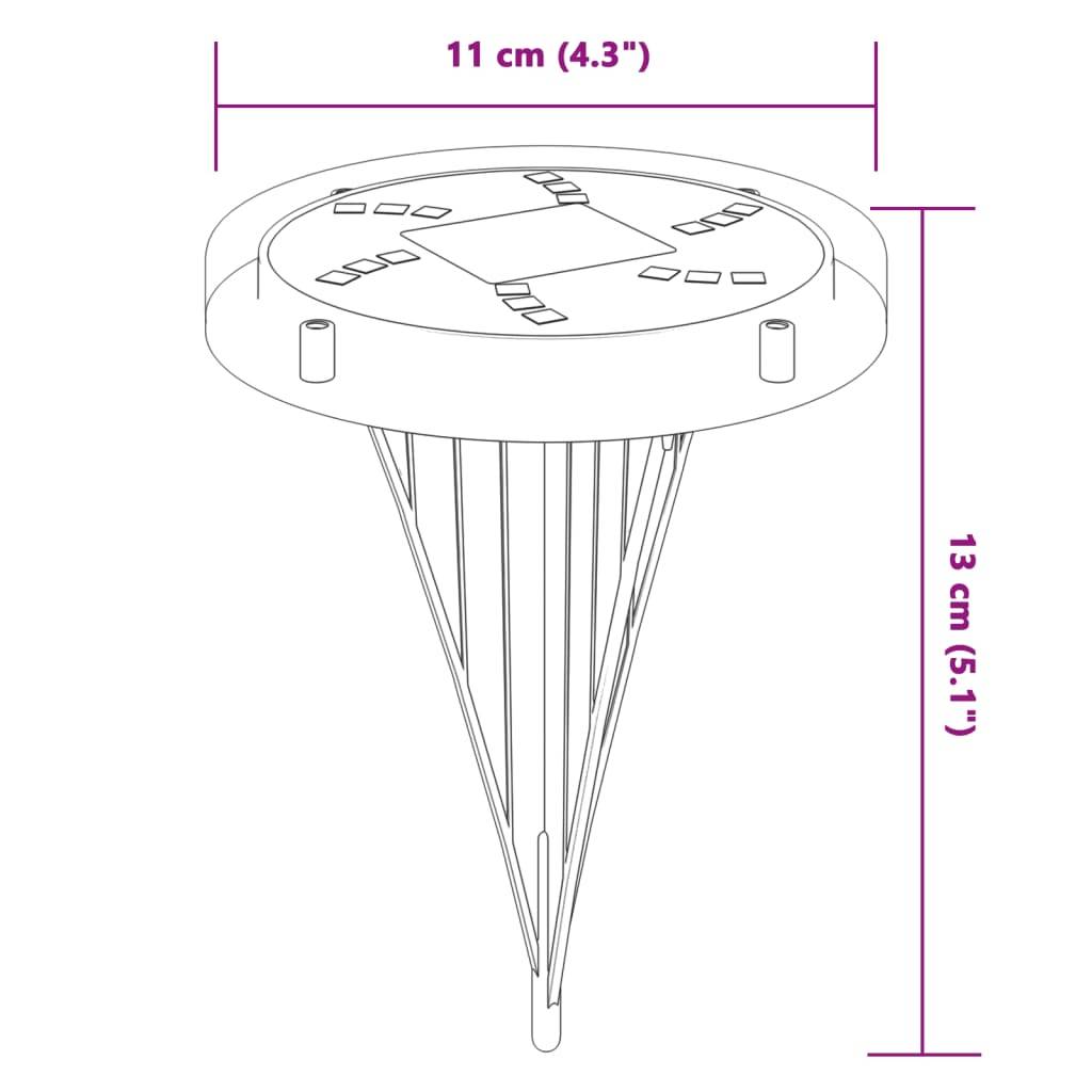Lampe d'extérieur - Lampe de jardins solaires de sol et piquets de sol 4 pcs-JU791 - Image 6