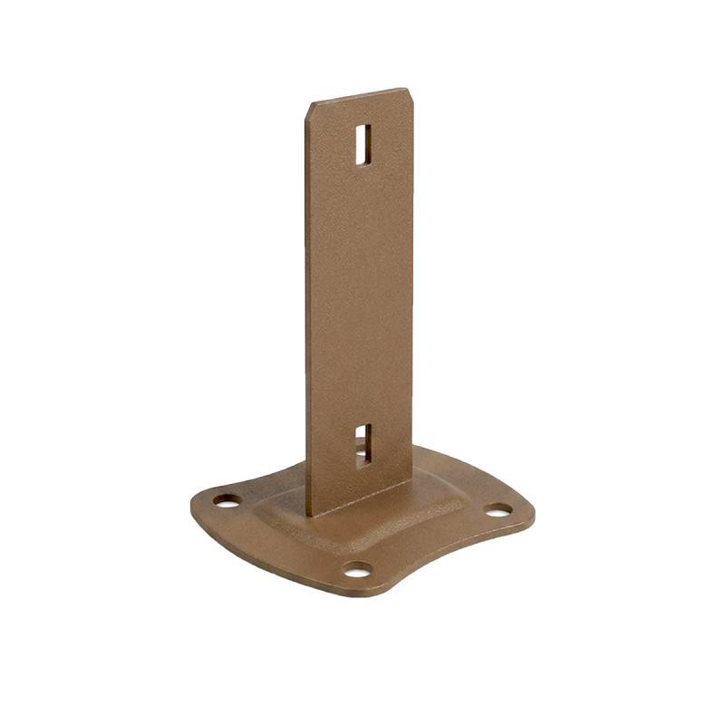 Kit complet grillage rigide occulté composite L 20m H 1m63 marron sur platine - Easy Clôture - Image 6
