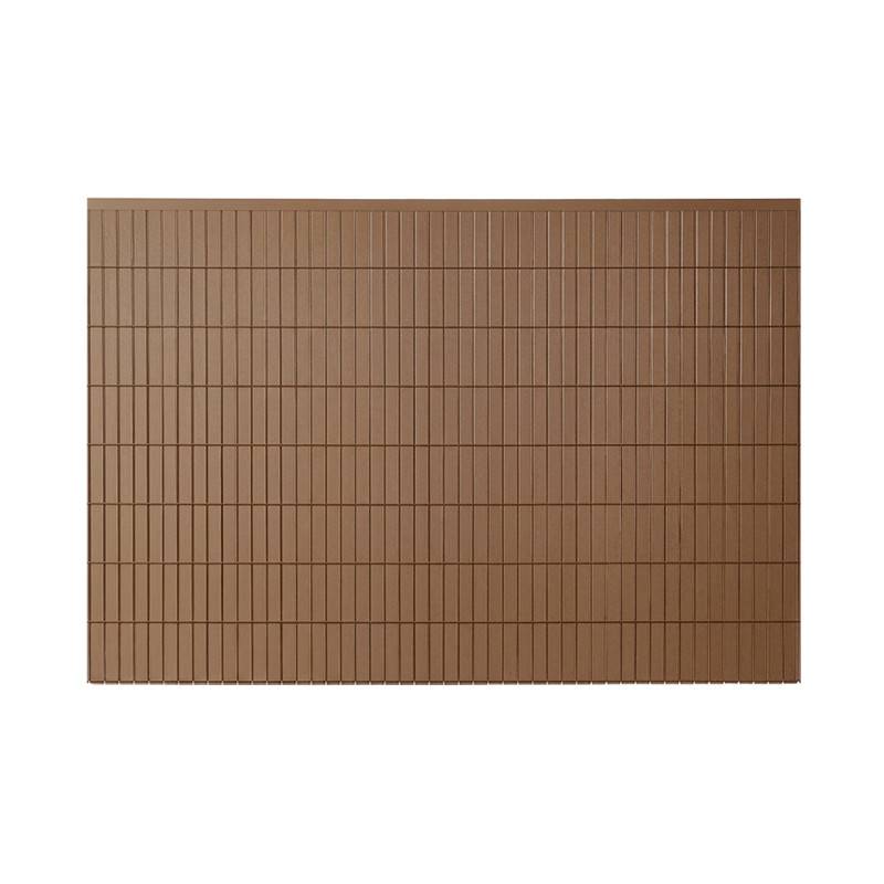 Kit complet grillage rigide occulté composite L 20m H 1m63 marron sur platine - Easy Clôture - Image 3