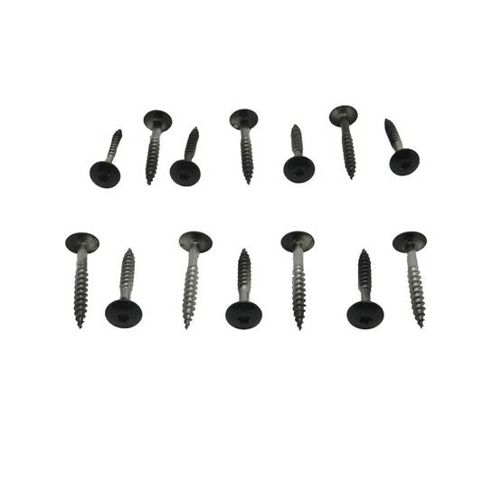 Kit de 50 vis 4,8 x 38 mm tork laquées pour bardage HPL - Coloris - Noir, Longueur de la vis - 38 mm - Image 1