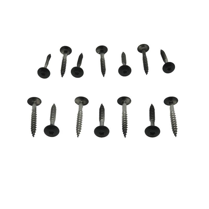 Kit de 50 vis 4,8 x 38 mm tork laquées pour bardage HPL - Coloris - Noir, Longueur de la vis - 38 mm - Image 1