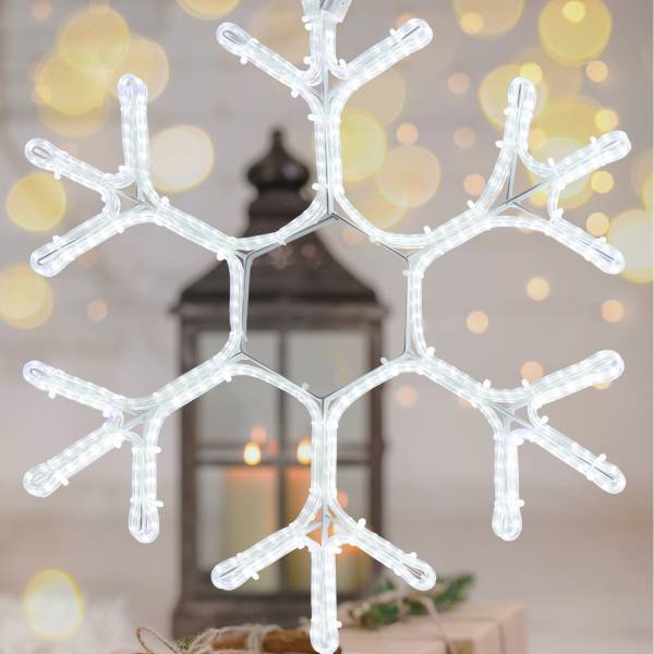 Lotti - Flocon de neige lumineux 50CM 384 LED blanc froid flash extérieur Lotti - Imagen 1