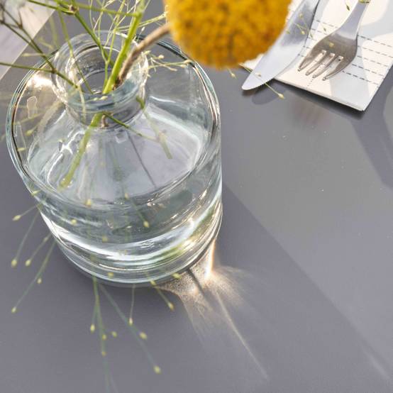 Oviala - Table de terrasse 60 x 60 cm inclinable stratifié noir Opéra - Oviala - Imagen 4
