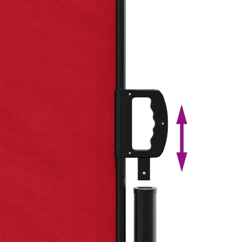 Store banne | Auvent latéral rétractable Rouge 220x1200 cm Maison Chic - Image 6