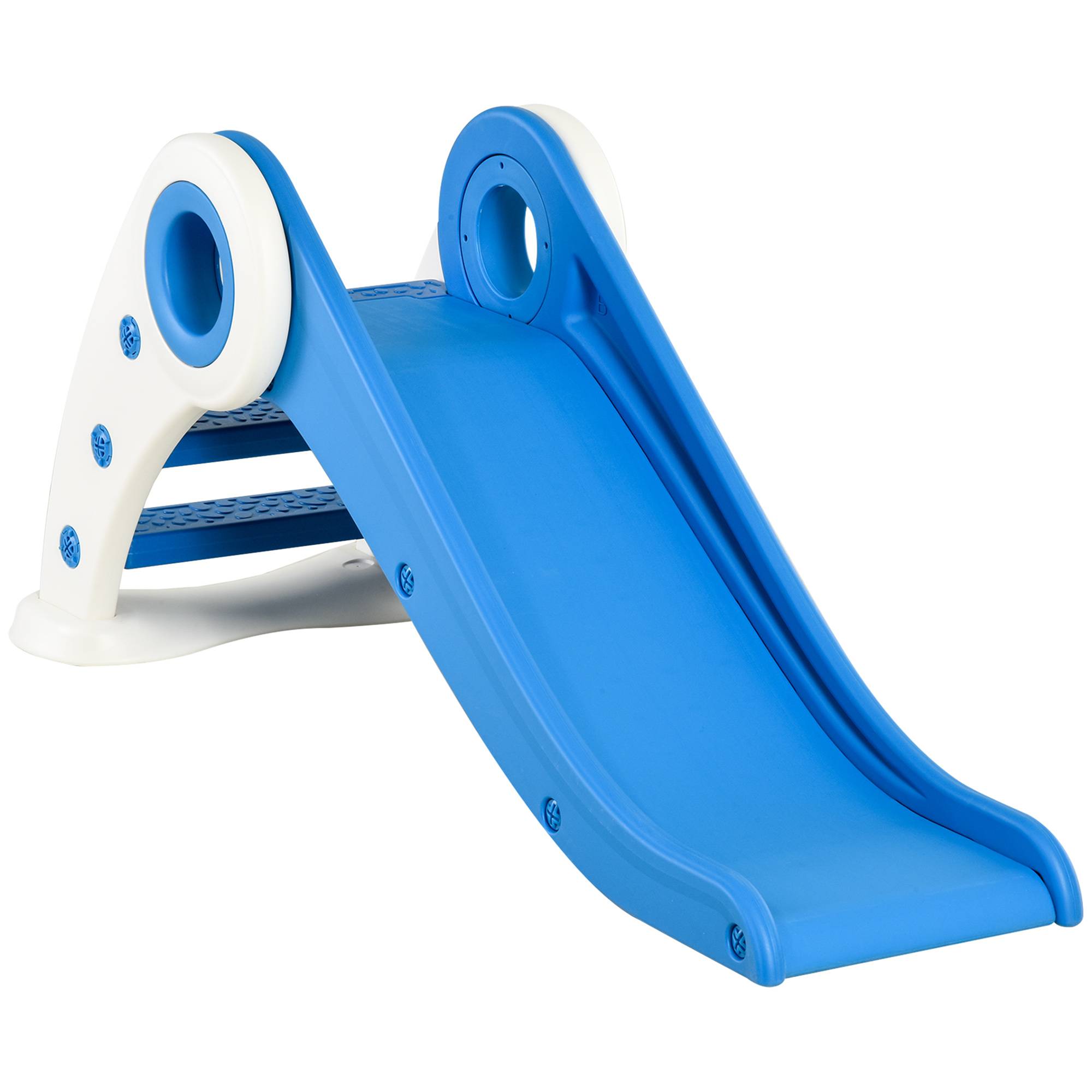 Toboggan Enfant Pliable 3 à 6 Ans Usage intérieur extérieur dim. 120L x 50l x 56H cm HDPE Bleu - Image 2