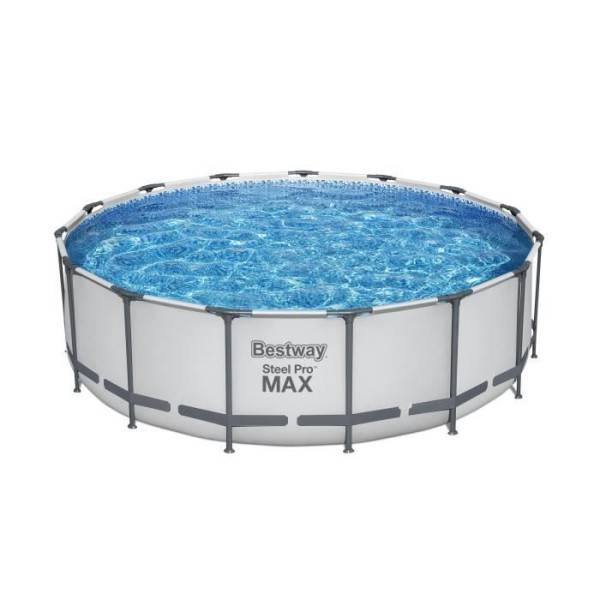 Bestway - Piscine hors sol tubulaire - BESTWAY - Steel Pro Max - 457 x 122 cm - Ronde - Filtre a cartouche - Image 3
