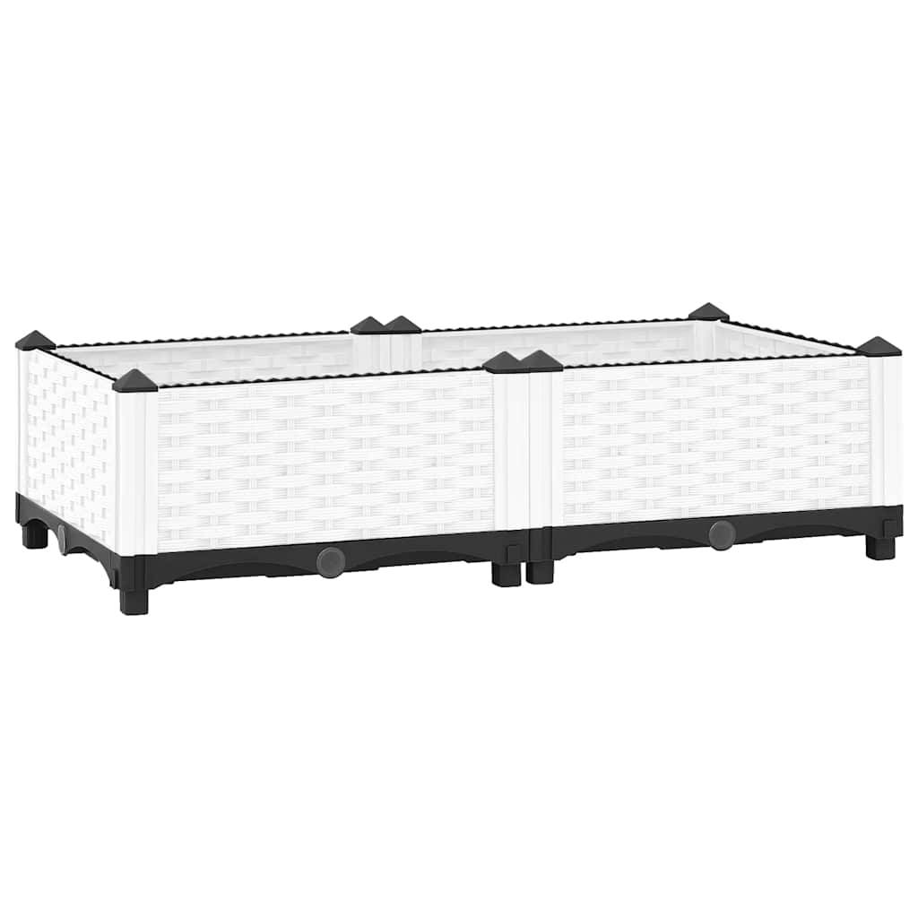Lit surélevé Polypropylène Blanc 80 x 40 x 23 cm - PANGIVO - Image 1