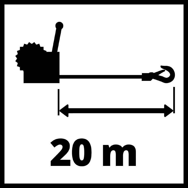 Einhell - Palan manuel TC-WI 800 - capacité 800 Kg - cable 20m - Image 7