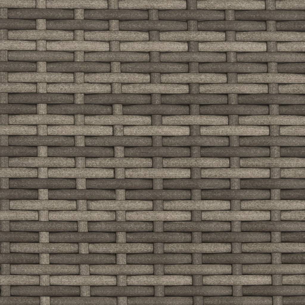 Canapé Extérieur 2 Assises Poly Rotin avec Toit Pliable et Table Centrale Bois – Gris – ComfortXL Outdoor Living - Image 10