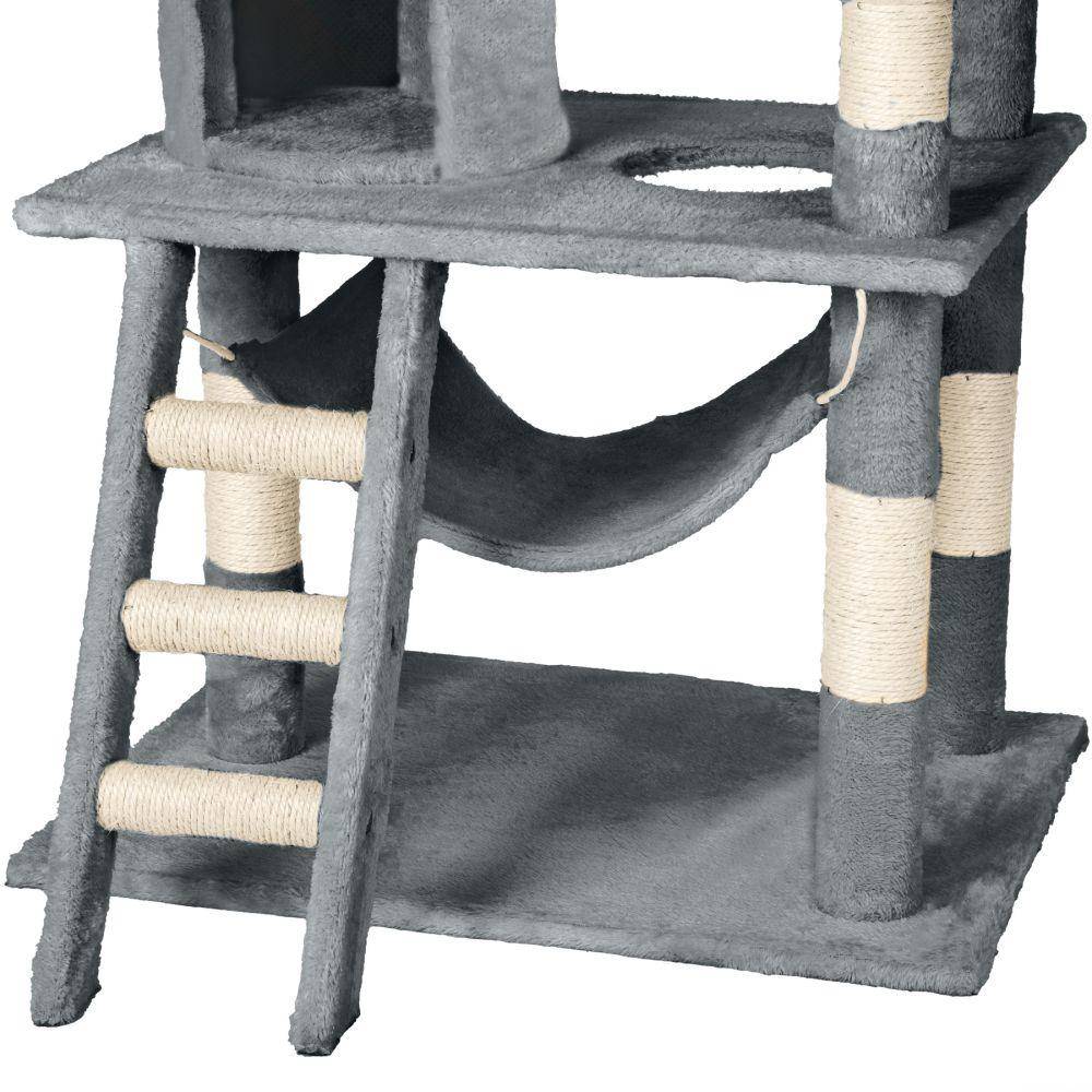 Helloshop26 - Arbre à Chat 141 cm gris - Imagen 2