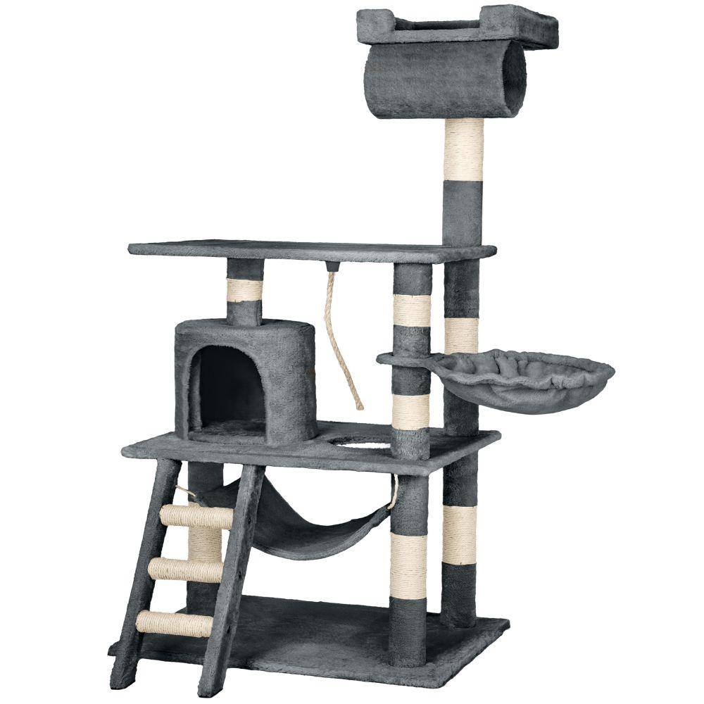 Helloshop26 - Arbre à Chat 141 cm gris - Imagen 1