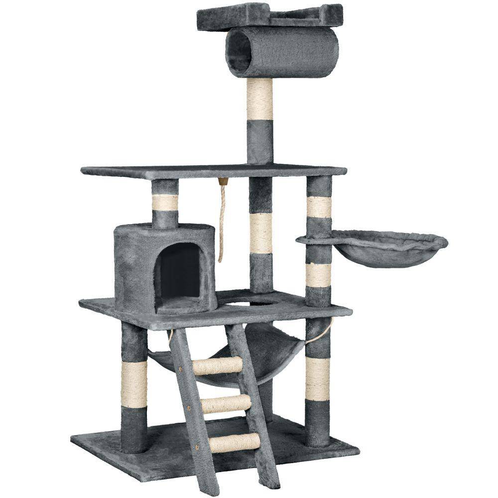 Helloshop26 - Arbre à Chat 141 cm gris - Imagen 3