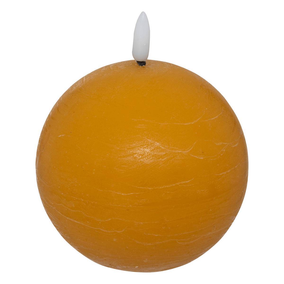 Atmosphera - Bougie boule LED Molia D.10cm jaune - Atmosphera Créateur d'intérieur