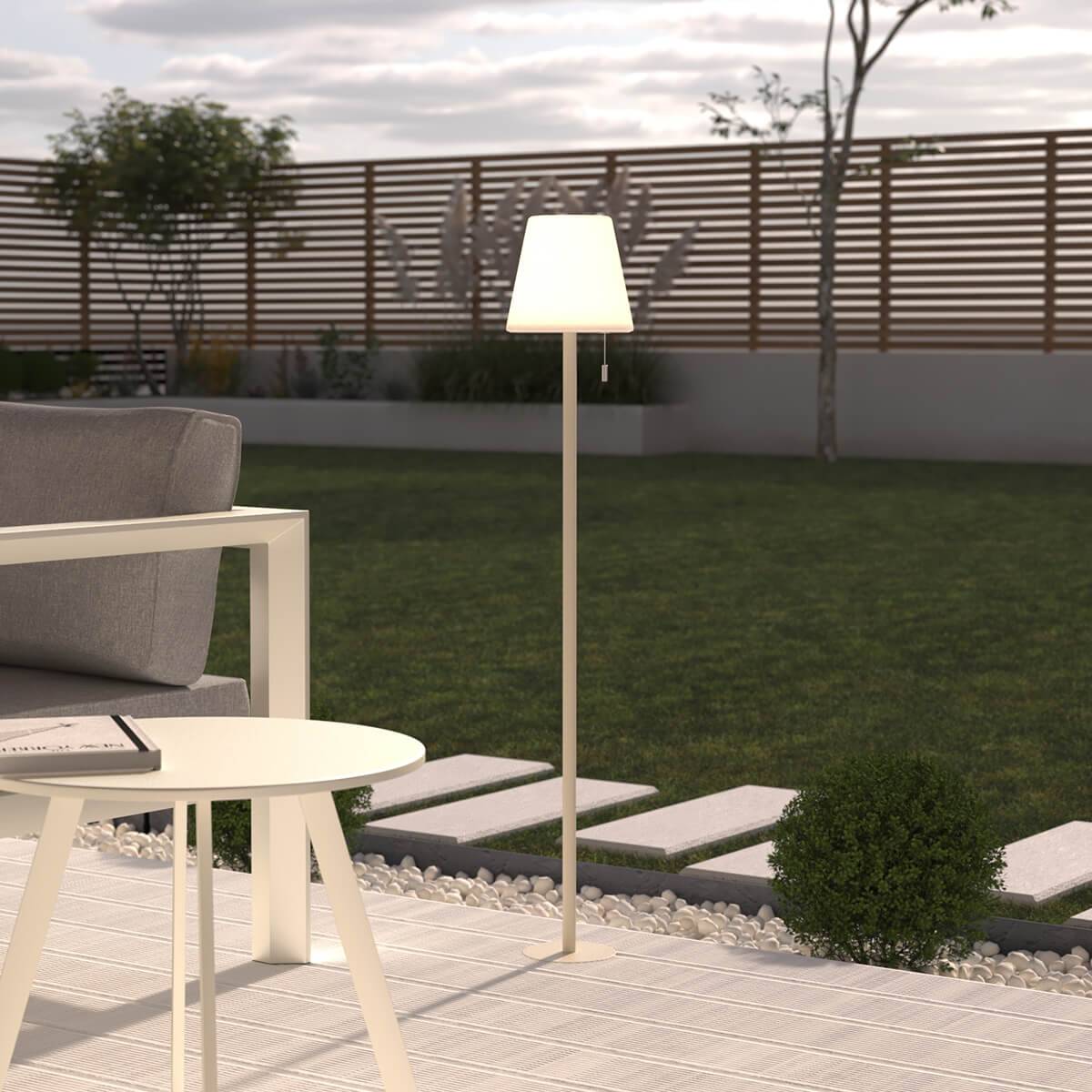 Lampadaire d'extérieur led "Zack" blanc H108cm ATMOSPHERA CREATEUR D'INTERIEUR - Image 3