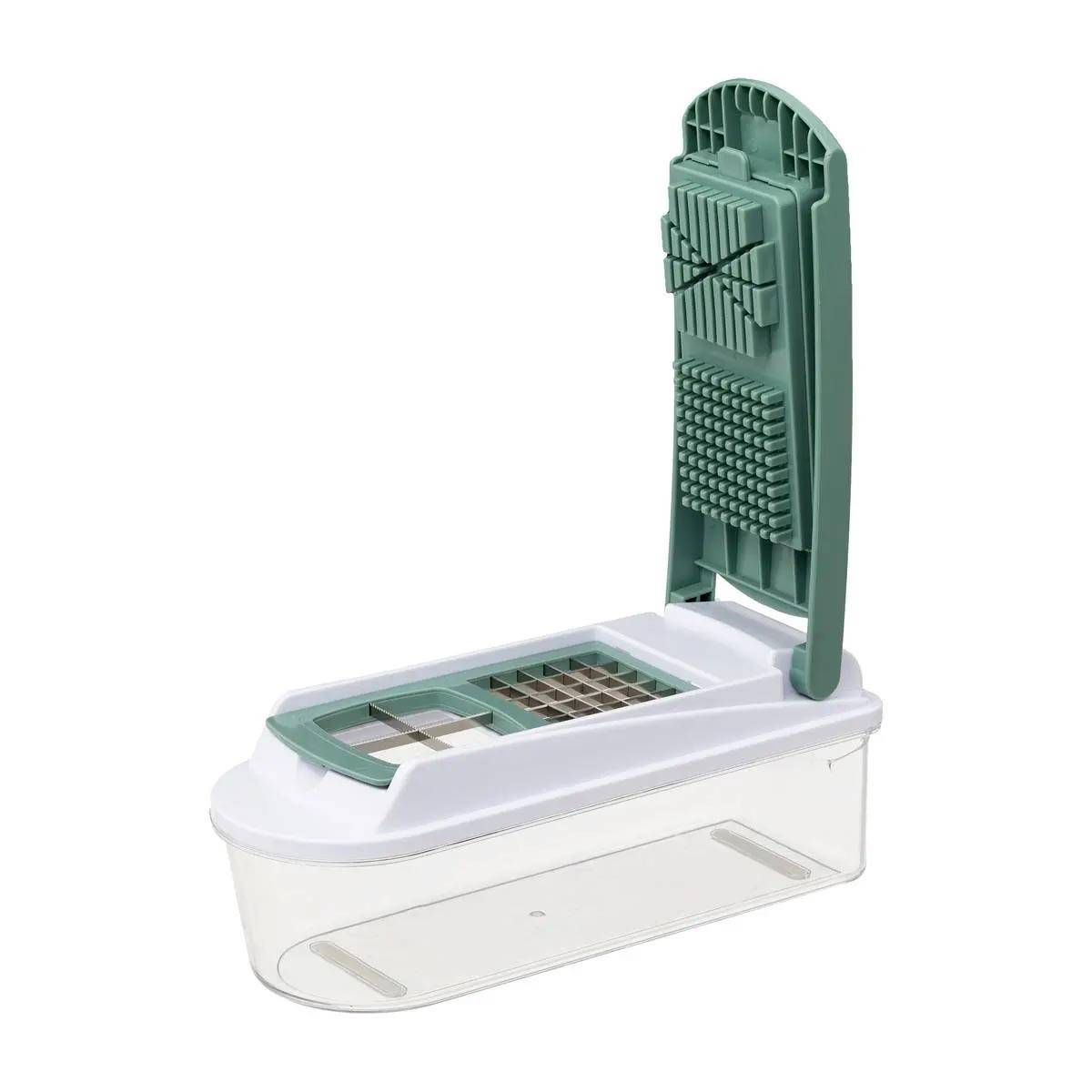 Mandoline Multi-Découpe 10 Pièces "Kit" 31cm Vert - Image 6