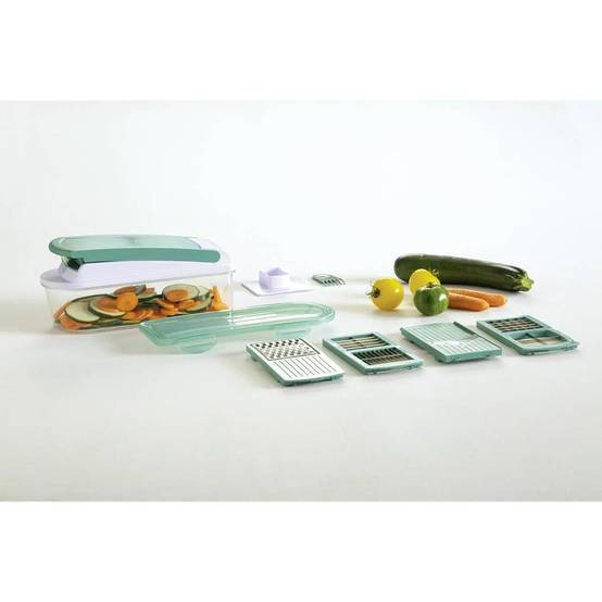 Mandoline Multi-Découpe 10 Pièces "Kit" 31cm Vert - Image 9