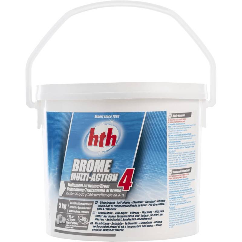 Brome multifonction hth® BROME 4 Actions en pastilles 20 g - 5 kg - Imagen 3