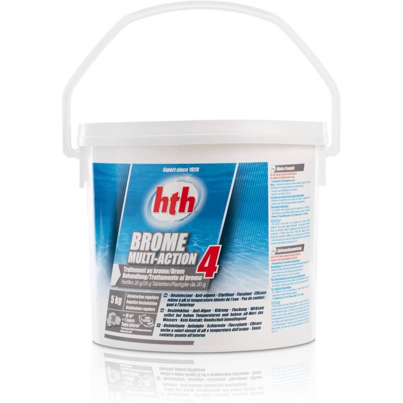 Brome multifonction hth® BROME 4 Actions en pastilles 20 g - 5 kg - Imagen 2