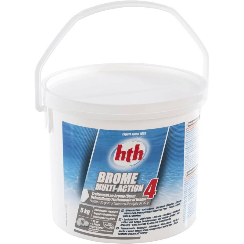 Brome multifonction hth® BROME 4 Actions en pastilles 20 g - 5 kg - Imagen 4