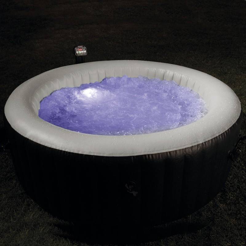 Spa gonflable 6 places bulles et leds Blue navy Intex - Imagen 3