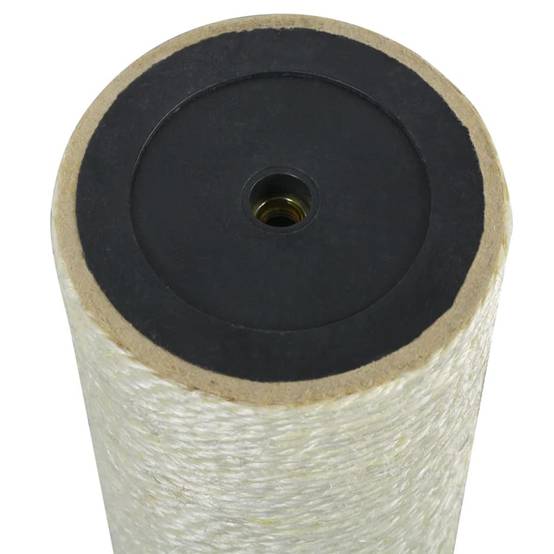 Poteau à griffer sisal beige 8 x 8 x 50 cm - PANGIVO - Image 2