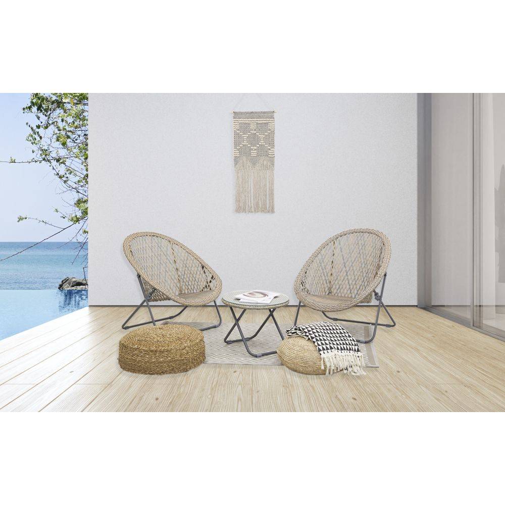 Aubry Gaspard - Tapis d'extérieur en polypropylène 120 x 180 cm Diamant - Kaki - Imagen 2