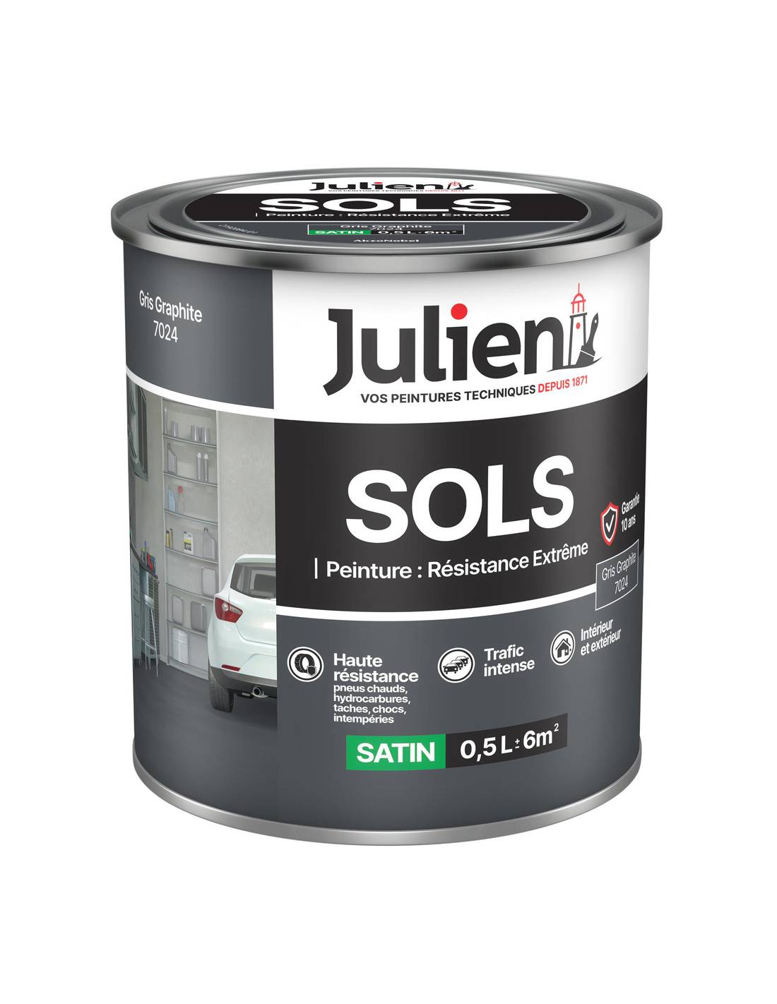 Julien - Peinture Sols Extreme Satin 0.5l - Julien