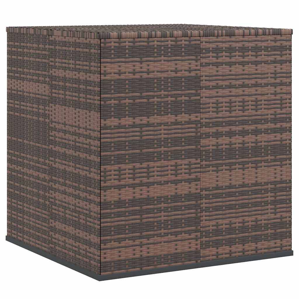 Grand Coffre à Coussins en Résine Tressée Marron Sac Étanche pour Terrasse 100x97.5x104 cm – ComfortXL Outdoor Living - Image 6