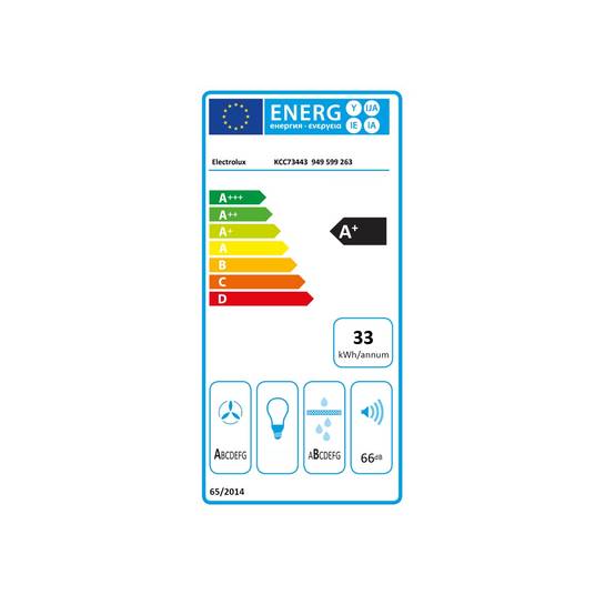 Table de cuisson aspirante induction 68cm 4 feux 3700w noir KCC73443 Electrolux - Image 2