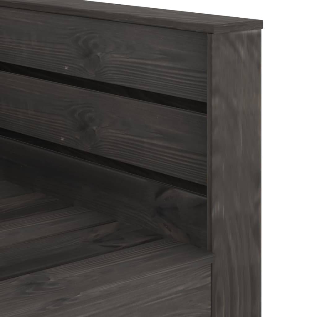 2 pcs Salon de jardin palette - Mobilier d'extérieur Bois de pin imprégné de gris - Image 6