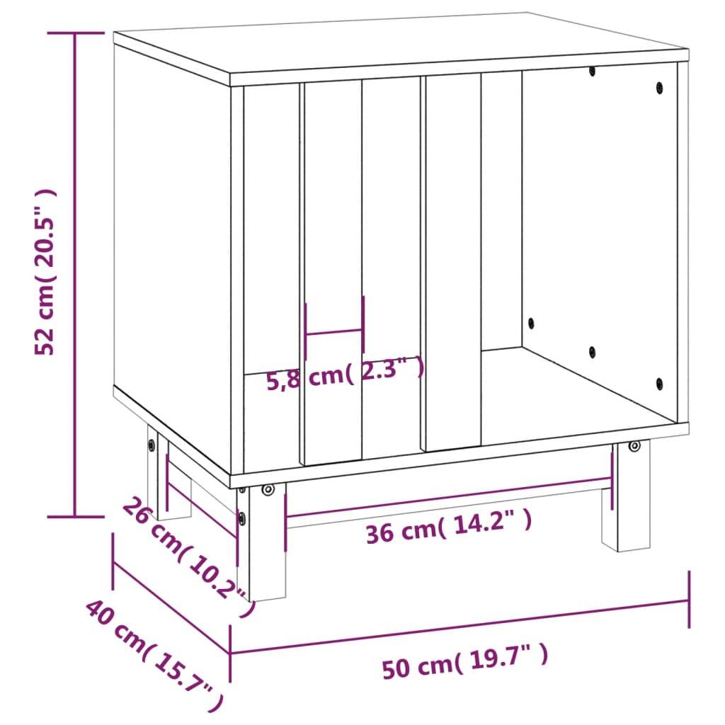 Vidaxl - Niche pour chien Marron miel 50x40x52 cm Bois de pin massif vidaXL 822474 - Imagen 3