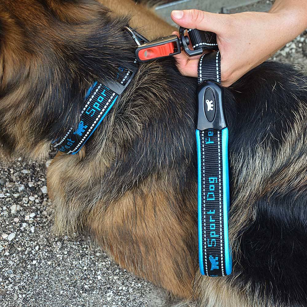 Ferplast - Ferplast Laisse chien SPORT DOG MATIC, Laisse pour chien taille moyenne, Mousqueton avec mécanisme magnétique, Poignée rembourrée, Coutures - Imagen 3